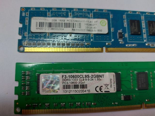 RAM DDR3-1333 2GB x 2