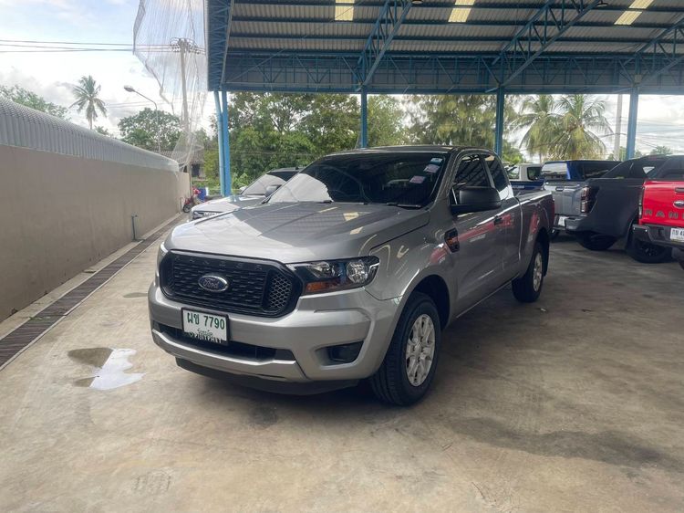 Ford Ranger 2020 2.2 XL Pickup ดีเซล ไม่ติดแก๊ส เกียร์ธรรมดา เทา