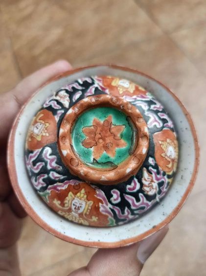 ชุดกาชาพร้อมถ้วนถาดรองเทพนมนรสิงห์เก่า  รูปที่ 18