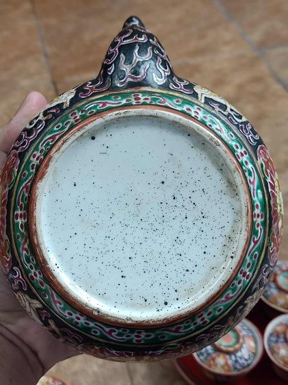 ชุดกาชาพร้อมถ้วนถาดรองเทพนมนรสิงห์เก่า  รูปที่ 10