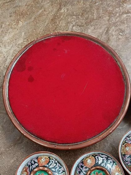 ชุดกาชาพร้อมถ้วนถาดรองเทพนมนรสิงห์เก่า  รูปที่ 13