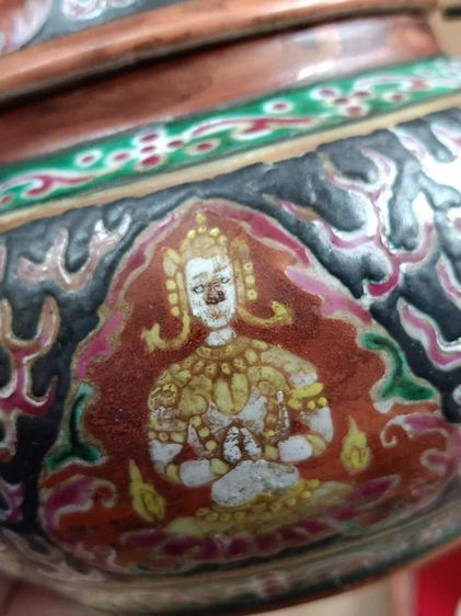 ชุดกาชาพร้อมถ้วนถาดรองเทพนมนรสิงห์เก่า  รูปที่ 9