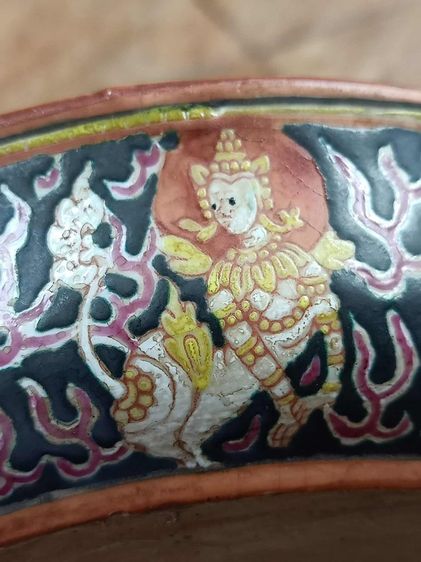 ชุดกาชาพร้อมถ้วนถาดรองเทพนมนรสิงห์เก่า  รูปที่ 15