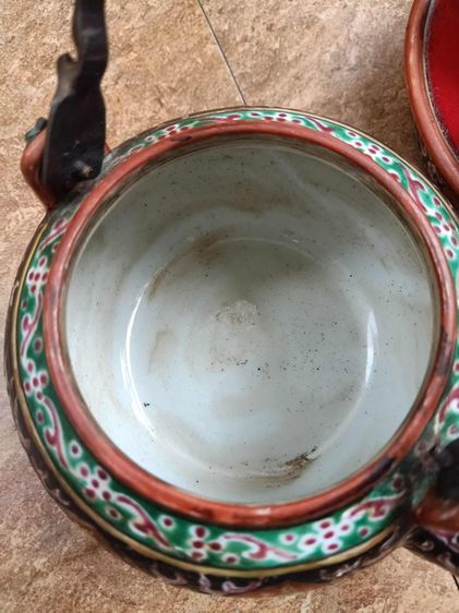 ชุดกาชาพร้อมถ้วนถาดรองเทพนมนรสิงห์เก่า  รูปที่ 6