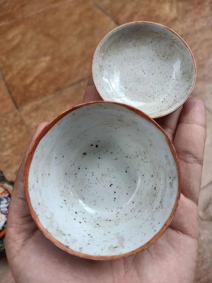 ชุดกาชาพร้อมถ้วนถาดรองเทพนมนรสิงห์เก่า  รูปที่ 11