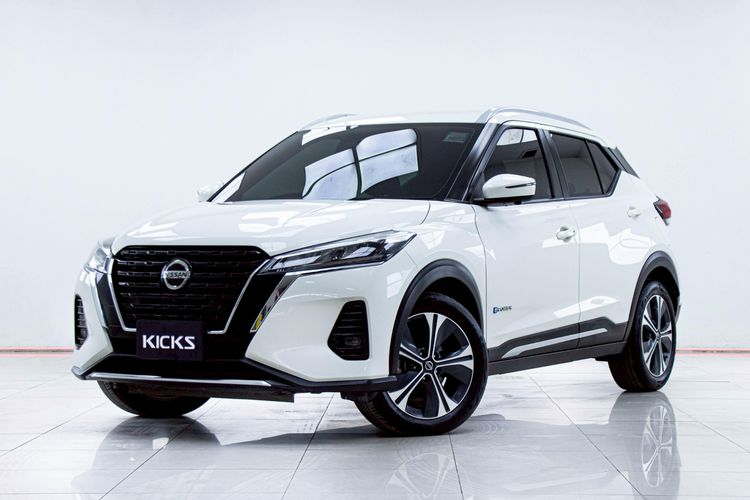 Nissan Kicks 2021 1.2 V Utility-car ไฮบริด ไม่ติดแก๊ส เกียร์อัตโนมัติ ขาว รูปที่ 4