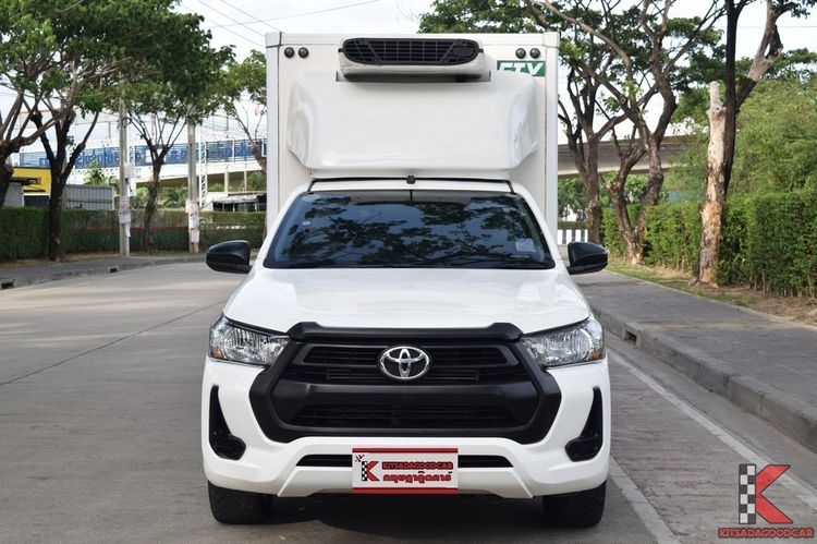 Toyota Hilux Revo 2021 2.4 Entry Pickup ดีเซล ไม่ติดแก๊ส เกียร์ธรรมดา ขาว รูปที่ 2