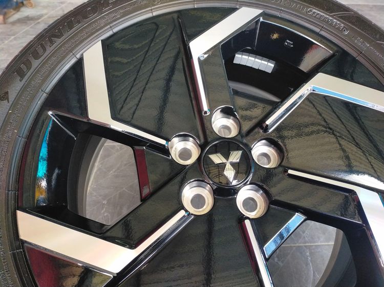 แม็กมิตซู ป้ายแดงสีเดิม ขอบ18 พร้อมยางดันลอป 225 50 18 ปี24 ยางสวยทุกเส้น ใส่ไทรทันตัวเตี้ย  xforce xpander  lancer EXหรือแปลงใส่ยี่ห้ออื่น  รูปที่ 6