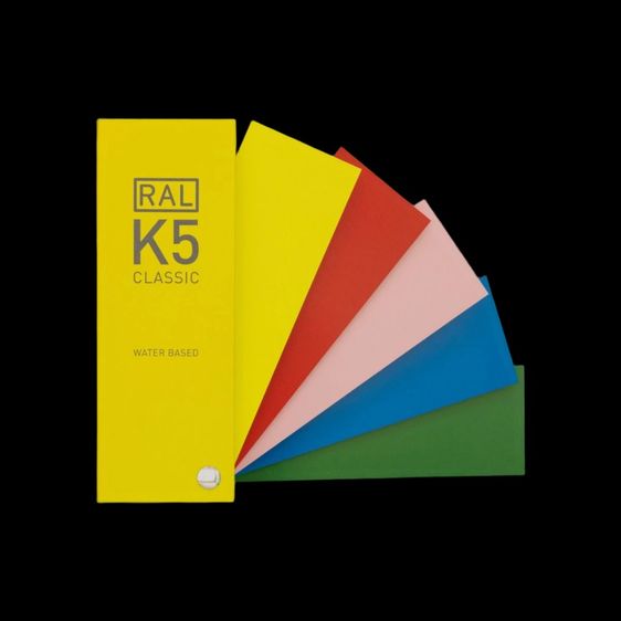 RAL K5 CLASSIC semi-matt water based colour fan