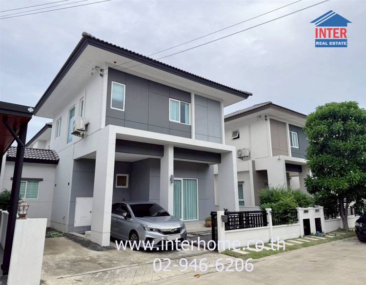 บ้านเเฝด 2 ชั้น 37 ตร.ว. หมู่บ้านเซนโทรประชาอุทิศ90 ซอยประชาสามัคคี ถนนประชาอุทิศ ถนนสุขสวัสดิ์ พระสมุทรเจดีย์ สมุทรปราการ