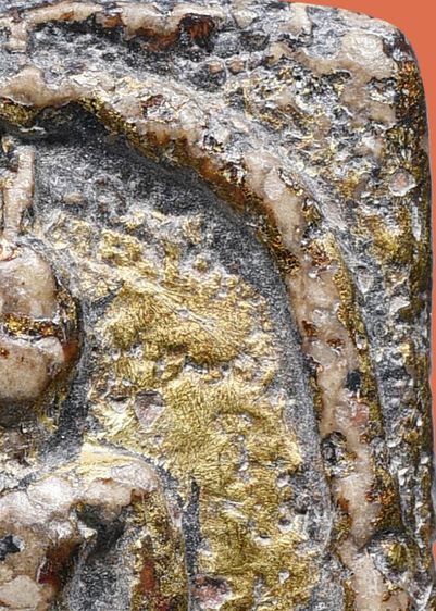 พระบ้าน พระสมเด็จวัดระฆัง พิมพ์ใหญ่ เนื้อก้นครก ลงรักปิดทอง รูปที่ 9