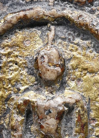 พระบ้าน พระสมเด็จวัดระฆัง พิมพ์ใหญ่ เนื้อก้นครก ลงรักปิดทอง