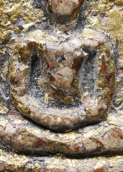 พระบ้าน พระสมเด็จวัดระฆัง พิมพ์ใหญ่ เนื้อก้นครก ลงรักปิดทอง รูปที่ 11