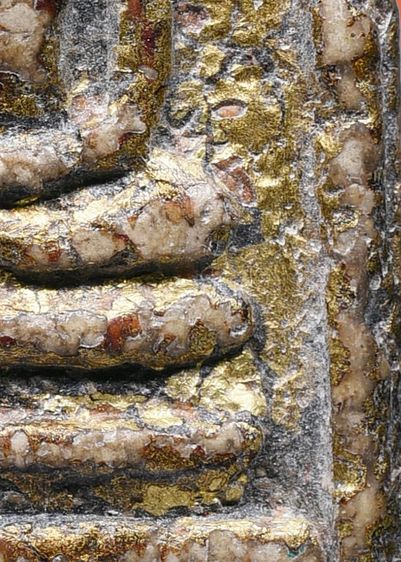 พระบ้าน พระสมเด็จวัดระฆัง พิมพ์ใหญ่ เนื้อก้นครก ลงรักปิดทอง รูปที่ 15