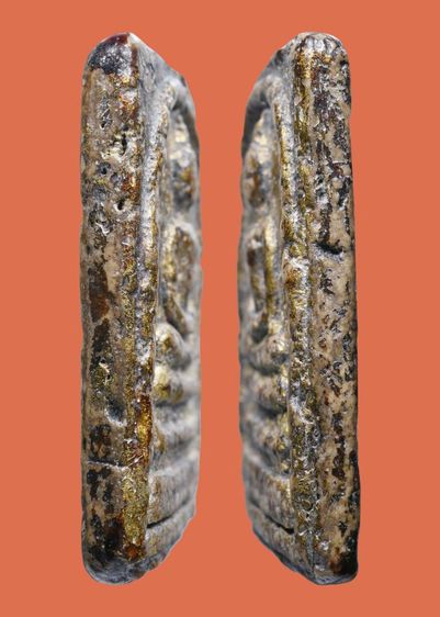 พระบ้าน พระสมเด็จวัดระฆัง พิมพ์ใหญ่ เนื้อก้นครก ลงรักปิดทอง รูปที่ 5