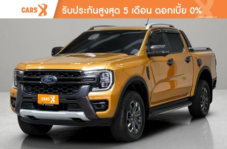 รถ Ford Ranger 2.2 Wildtrak 4WD สี เหลือง