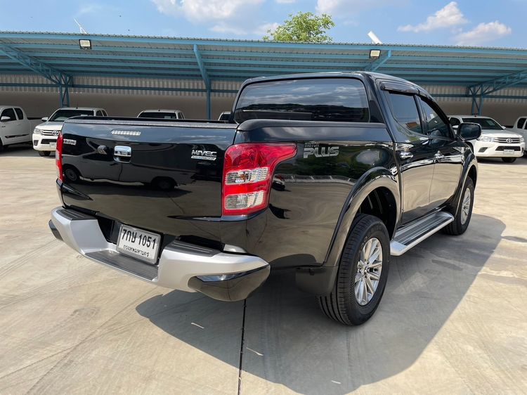 Mitsubishi Triton 2018 All New Double Cab 2.4 GLS Plus Pickup ดีเซล ไม่ติดแก๊ส เกียร์ธรรมดา ดำ รูปที่ 3