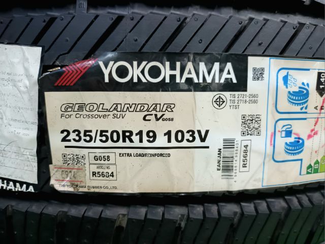 Yokohama 235 50 19 ปี24 ยางใหม่ค้างปี ประกันบวม 2 ปี ใส่ฟรี-ส่งฟรี ชุดละ 18990.- รูปที่ 2