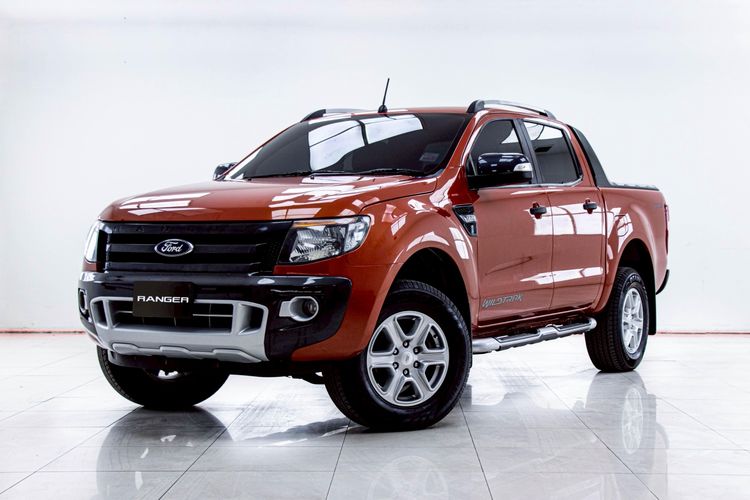 Ford Ranger 2015 2.2 Hi-Rider Wildtrak Pickup ดีเซล ไม่ติดแก๊ส เกียร์อัตโนมัติ ส้ม รูปที่ 4