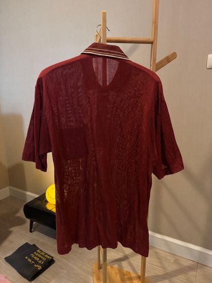 ผ้าระบาย เลือดหมู L รูปที่ 5