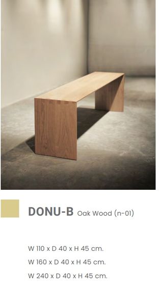 เก้าอี้ยาว  Donu Bech Oak Wood  ยี่ห้อ niiq รูปที่ 6