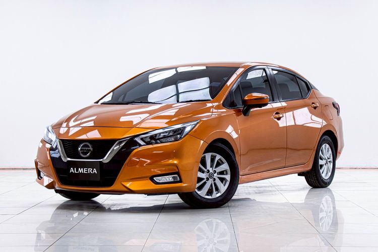 Nissan Almera 2020 1.0 VL Sedan เบนซิน ไม่ติดแก๊ส เกียร์อัตโนมัติ ส้ม รูปที่ 4