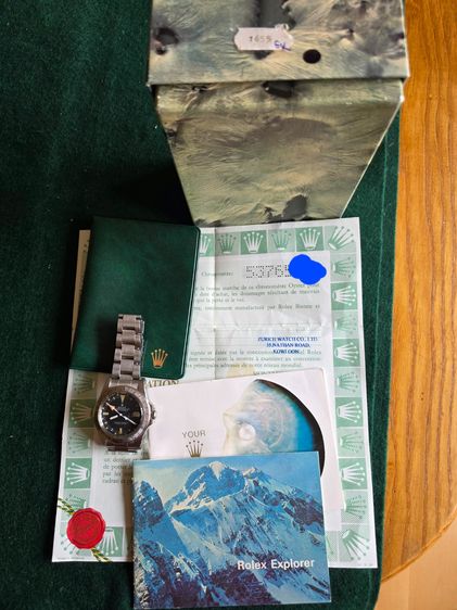 Rolex explorer 1655 from 1978, paper