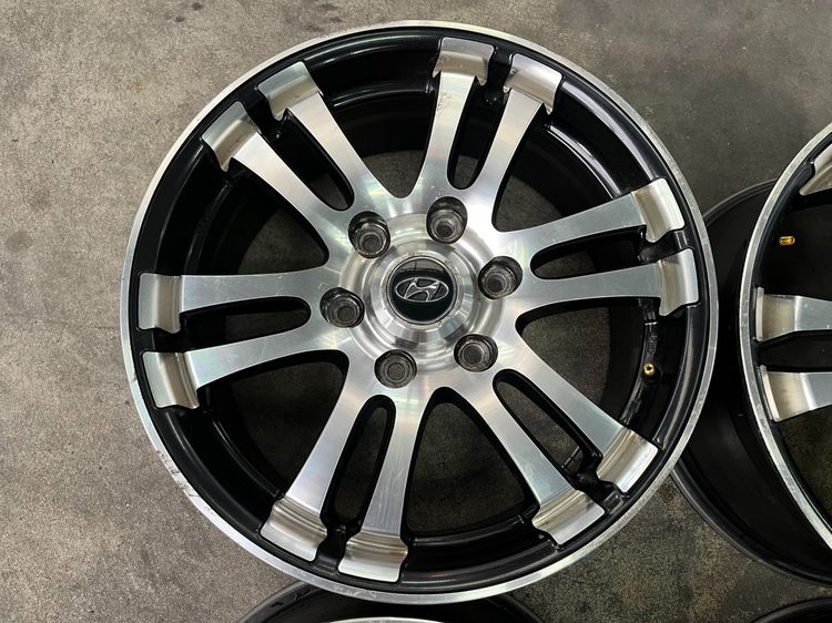 ✨ล้อแม็กตรงรุ่น✨Hyundai ขอบ 18 ดำหน้าเงา รูปที่ 4