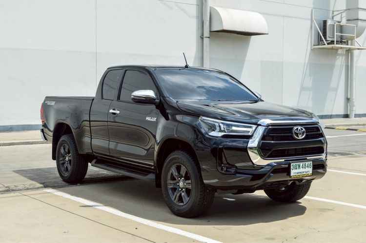 Toyota Hilux Revo 2022 2.4 Prerunner Mid Pickup ดีเซล ไม่ติดแก๊ส เกียร์อัตโนมัติ ดำ รูปที่ 2