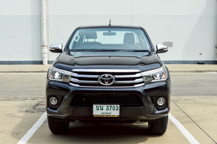 Toyota Hilux Revo 2016 2.4 Prerunner E Plus Pickup ดีเซล ไม่ติดแก๊ส เกียร์ธรรมดา ดำ