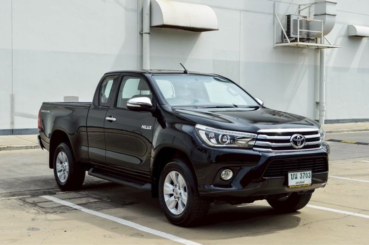 Toyota Hilux Revo 2016 2.4 Prerunner E Plus Pickup ดีเซล ไม่ติดแก๊ส เกียร์ธรรมดา ดำ รูปที่ 3
