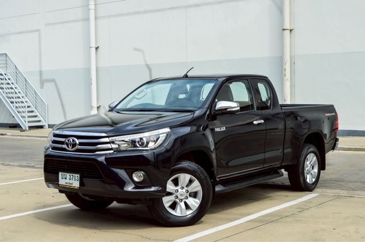 Toyota Hilux Revo 2016 2.4 Prerunner E Plus Pickup ดีเซล ไม่ติดแก๊ส เกียร์ธรรมดา ดำ รูปที่ 2