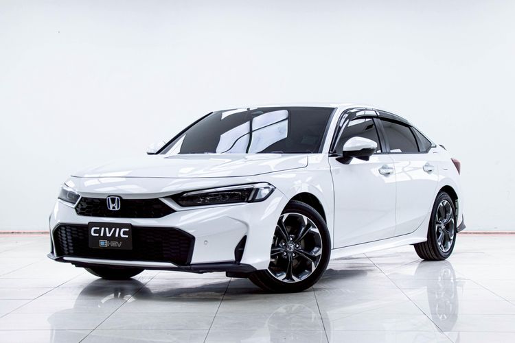 Honda Civic 2025 2.0 eHEV EL+ Sedan ไฮบริด ไม่ติดแก๊ส เกียร์อัตโนมัติ ขาว รูปที่ 4