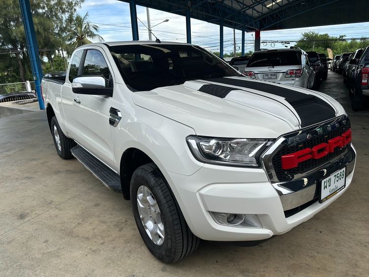 Ford Ranger 2017 2.2 Hi-Rider XLT Pickup ดีเซล ไม่ติดแก๊ส เกียร์ธรรมดา ขาว รูปที่ 2
