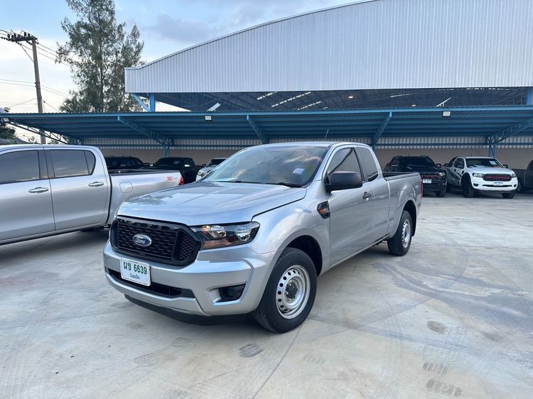 Ford Ranger 2021 2.2 XL Pickup ดีเซล ไม่ติดแก๊ส เกียร์ธรรมดา เทา