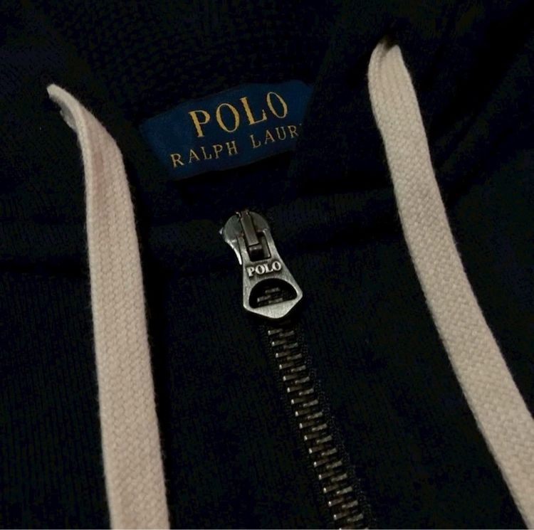 เสื้อฮู้ด Polo Ralph Lauren hoodie สีกรม used like new รูปที่ 4