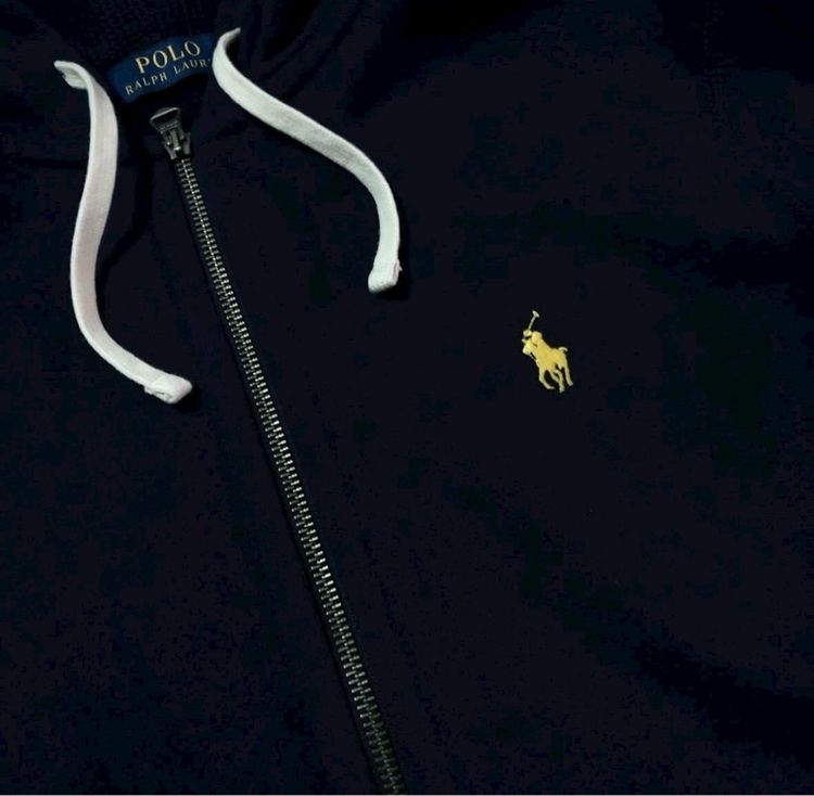 เสื้อฮู้ด Polo Ralph Lauren hoodie สีกรม used like new รูปที่ 3