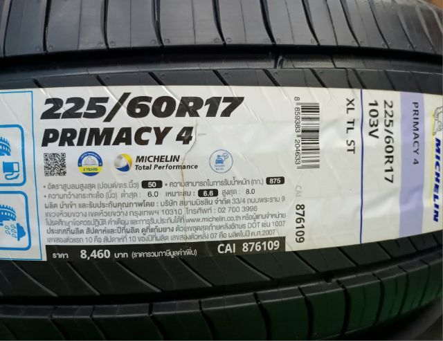 Michelin 225 60 17 ต้นปี25 ใส่ฟรี-ส่งฟรี ชุดละ 18990.- รูปที่ 2