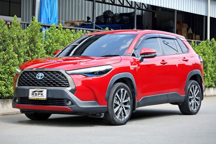 รถ Toyota Corolla Cross 1.8 Hybrid Premium สี แดง