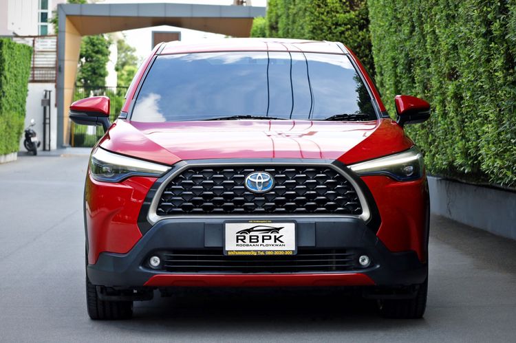 Toyota Corolla Cross 2021 1.8 Hybrid Premium Sedan ไฮบริด ไม่ติดแก๊ส เกียร์อัตโนมัติ แดง รูปที่ 3
