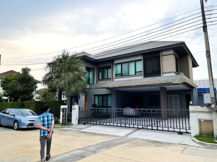 ตกแต่งครบ ขาย ให้เช่า บ้านใหม่ 2 ชั้น Bangkok Boulevard เทพารักษ์ - วงแหวน สไตล์โมเดิร์น แอร์ครบ เฟอร์ครบ เข้าอยู่ได้ทันที