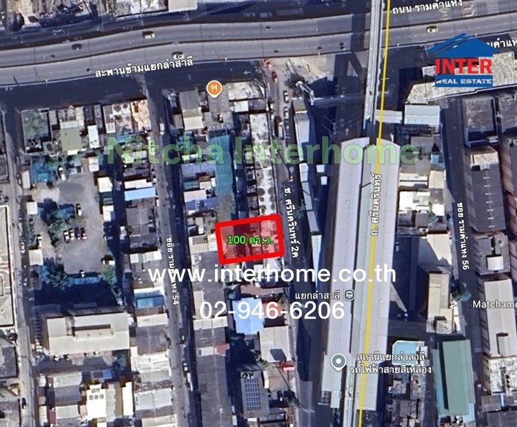 ที่ดิน+อาคารพาณิชย์ 3 ชั้น 100 ตร.ว. ที่ดิน+อาคารพาณิชย์ ถนนศรีนครินทร์ 2 (ค) ใกล้แยกลำสาลี ติดรถไฟฟ้าสายสีเหลือง สถานีแยกลำสาลี เขตบางกะปิ 