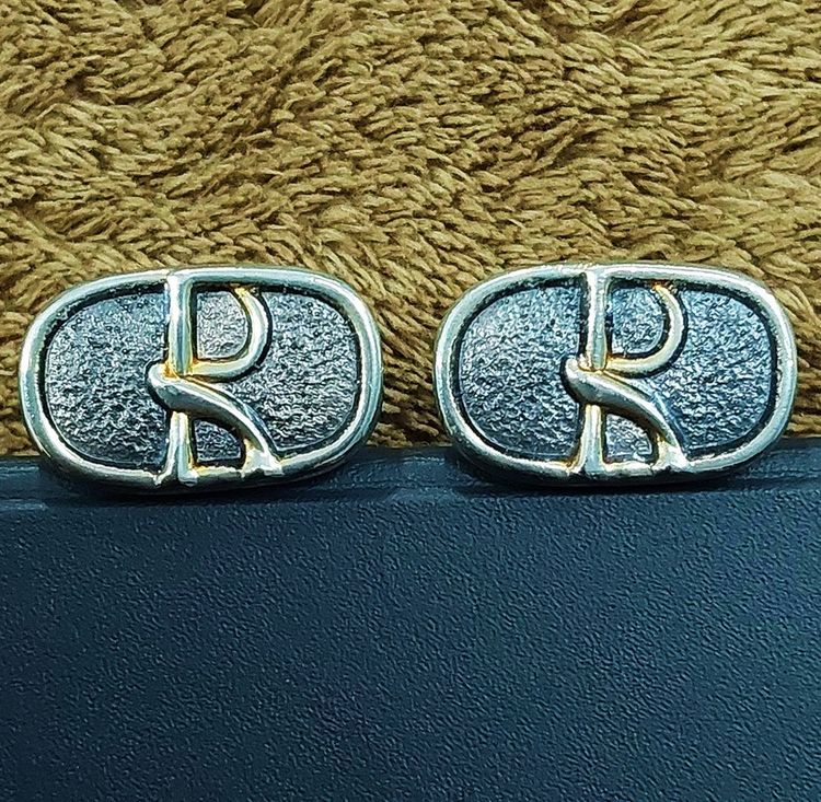 Cufflinks กระดุมข้อมือ เสื้อสูท ของจากยุค 1970s Roberta di Camerino รูปที่ 2