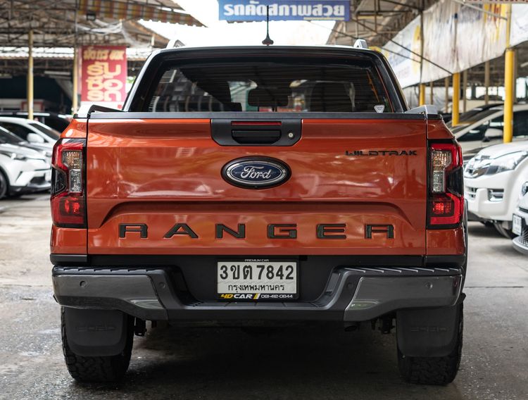 Ford Ranger 2022 2.0 Bi-Turbo Hi-Rider Wildtrak Pickup ดีเซล ไม่ติดแก๊ส เกียร์อัตโนมัติ ส้ม รูปที่ 4