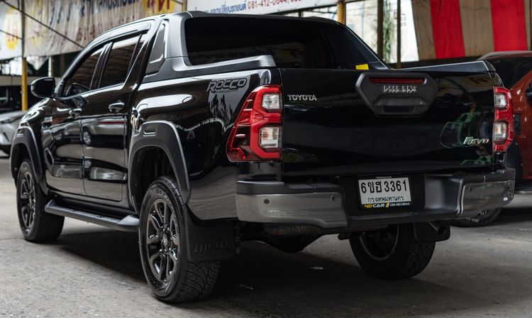 Toyota Hilux Revo 2021 Double Cab Prerunner 2x4 2.4 Rocco Pickup ดีเซล ไม่ติดแก๊ส เกียร์อัตโนมัติ ดำ รูปที่ 3