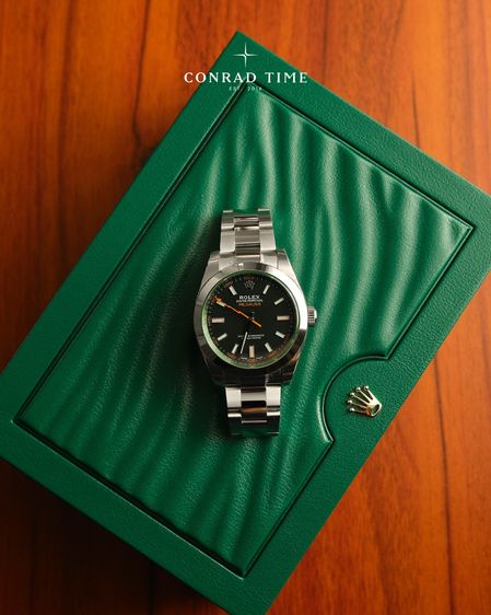 Rolex Milgauss 116400GV Black Dial Oyster Steel 2022 40mm. Fullset 99 รูปที่ 3