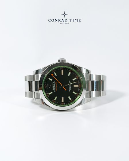 Rolex Milgauss 116400GV Black Dial Oyster Steel 2022 40mm. Fullset 99 รูปที่ 4