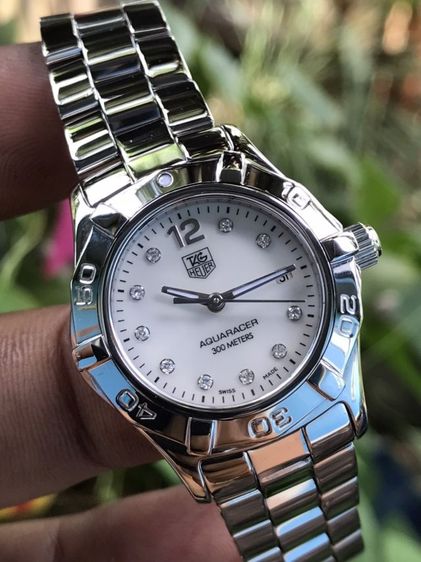 ขาว TAG Heuer Aquaracer Quartz Lady Diamond White Pearl Dial🇨🇭🇨🇭
   