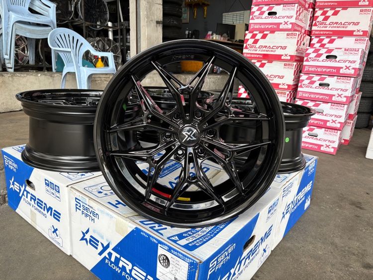 ล้อแม็กมือ1 ขอบ20 ATX1 6รู139 กว้าง9.5 ออฟ15 สีดำเงา ล้อเบา FLOW FORMING งานSEVENFIFTH งานสวยมากๆ รูปที่ 4