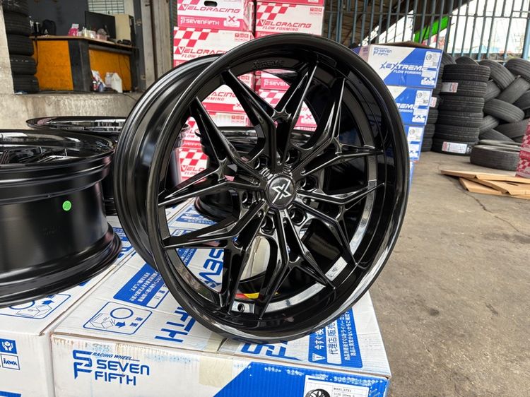 ล้อแม็กมือ1 ขอบ20 ATX1 6รู139 กว้าง9.5 ออฟ15 สีดำเงา ล้อเบา FLOW FORMING งานSEVENFIFTH งานสวยมากๆ รูปที่ 6